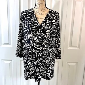 Black and white Blouse